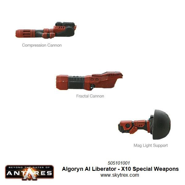 Algoryn AI Liberator combat skimmer - X10 Special weapons