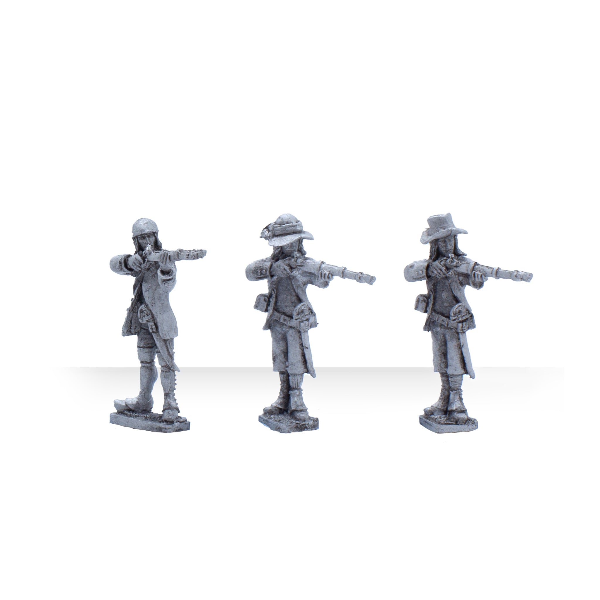 Vendean Musketeers Firing Line Infantry x4