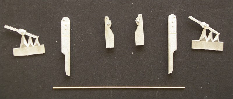 Pair of Handed, Gate Mounted Sluice Mechanisms