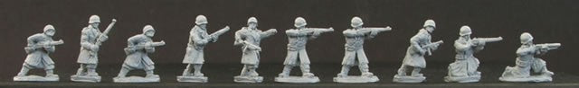 U.S. Rifle Squad in Greatcoats