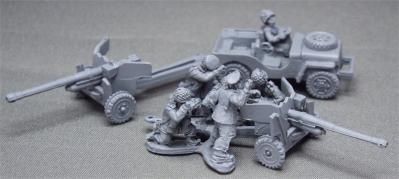 Airbourne Jeep + 6pdr AT Gun & Crew