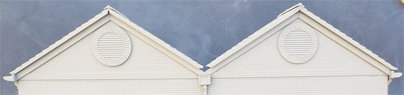 Shallow Relief Roof Panels for use with Brick Gable End Panels in Multiples