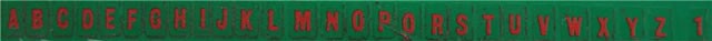Aircraft Numbers and Letters (Red)