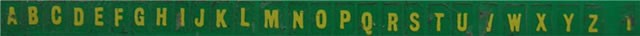 Aircraft Numbers and Letters (Yellow)