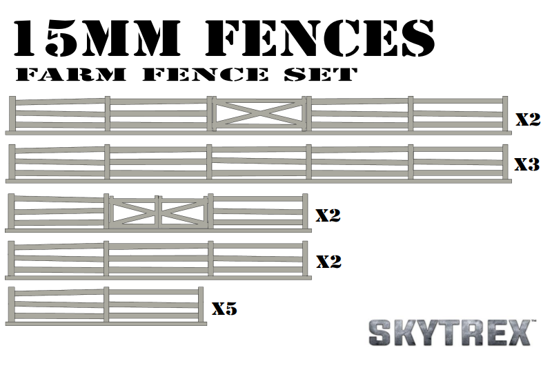 Assorted Farm Fences (15mm)