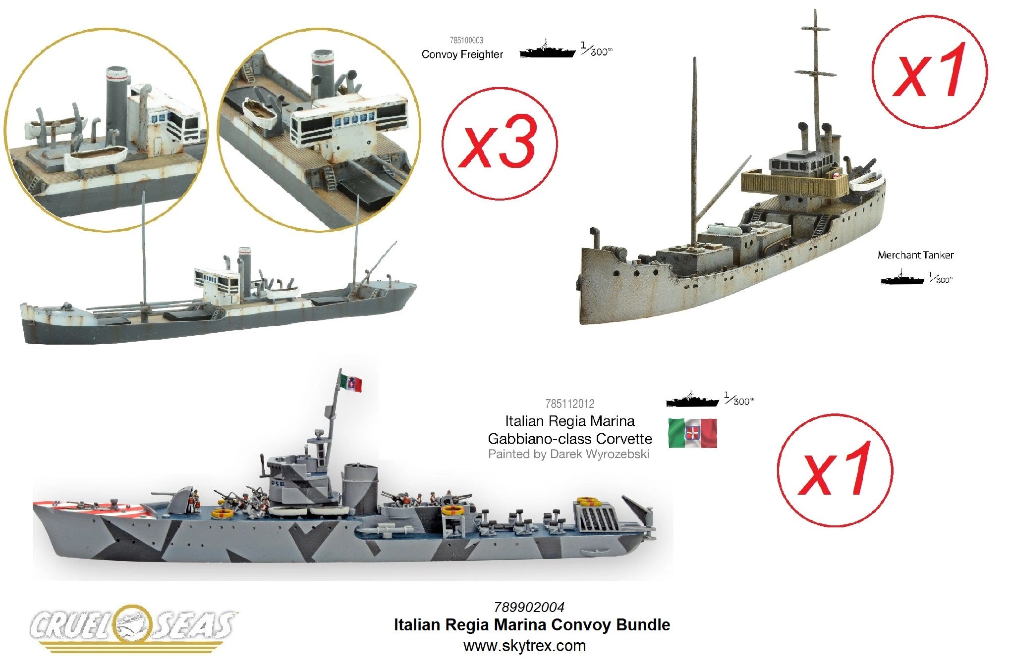 Cruel Seas: Italian Regia Marina Convoy Bundle