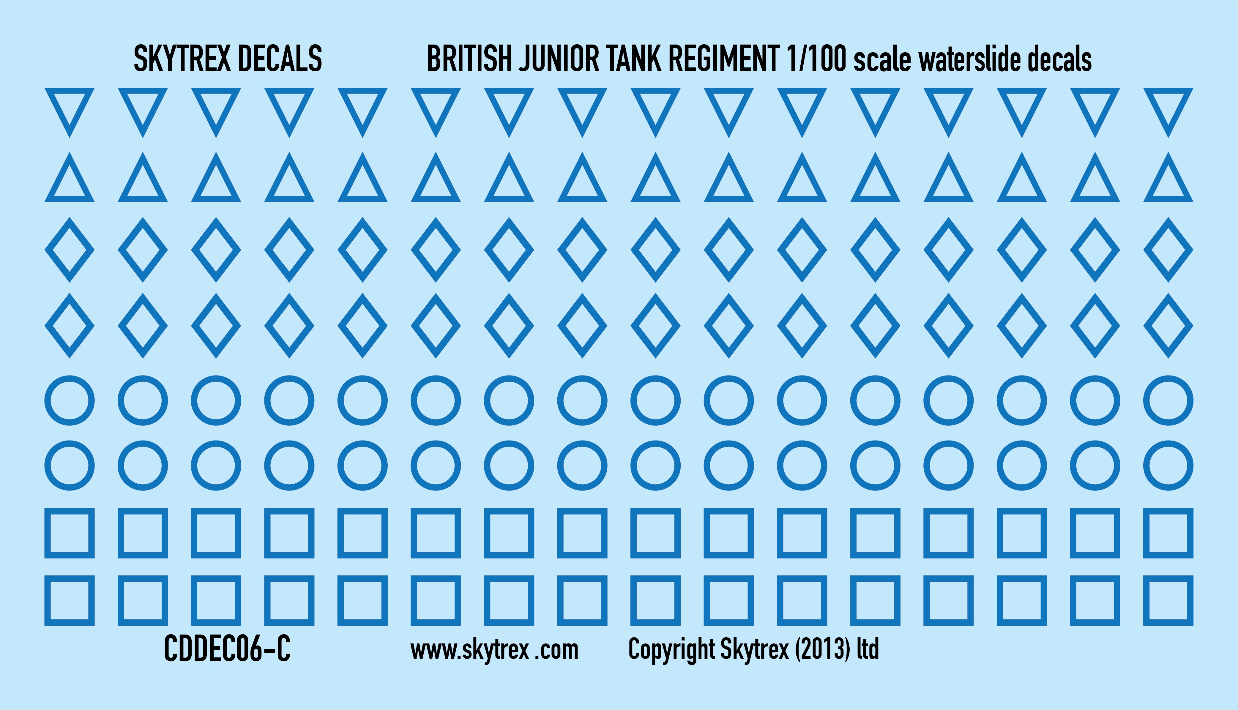 British Tank Markings - Blue