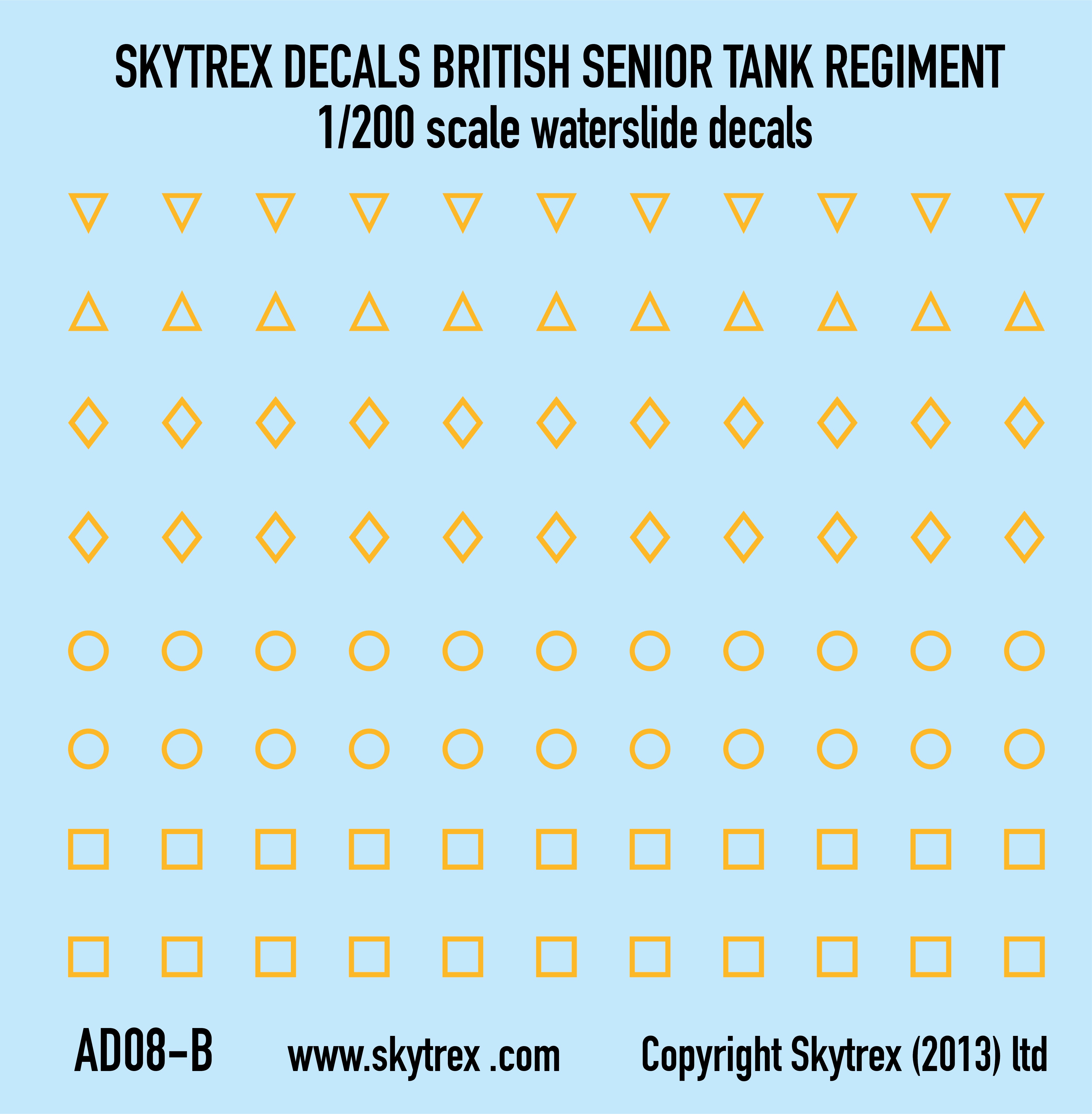 British Tank Markings - Yellow