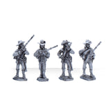 Vendean Musketeers Firing Line Infantry x4