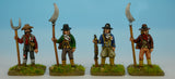 Four Chouan Rebels polearms