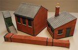 Small boiler/engine house and lean-to office set